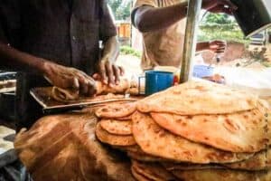 Chapatis and Rolex food